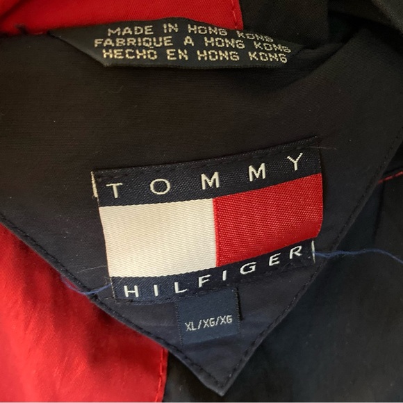 Vintage Tommy Hilfiger Colorblock Windbreaker Jacket – 90s Style - Picture 4 of 5